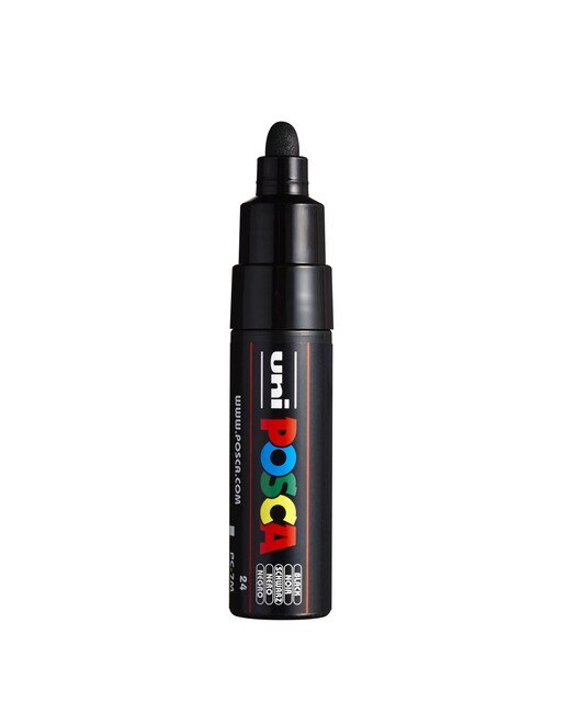 Marcador de pintura base al agua PC-7M POSCA negro Negro-2