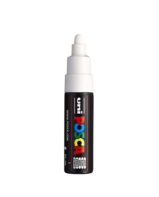 Marcador de pintura base al agua PC-7M POSCA blanco Blanco-2
