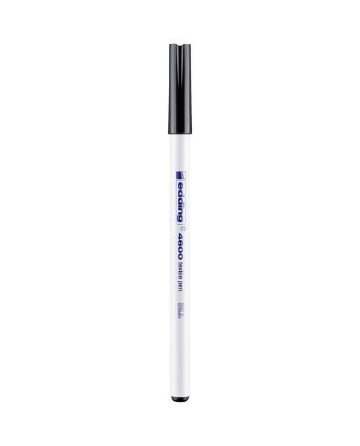 Rotulador para textil con punta redonda Edding Negro-1