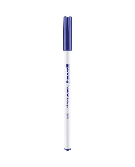 Rotulador para textil con punta redonda Edding Azul marino-1