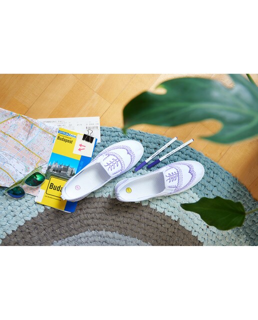 Rotulador para textil con punta redonda Edding Violeta-3