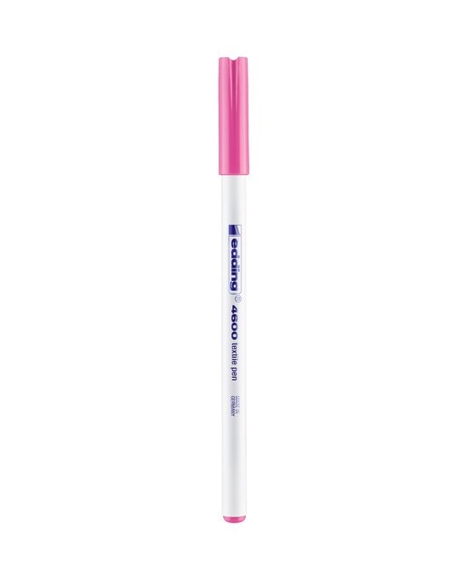 Rotulador para textil con punta redonda Edding Rosa-1