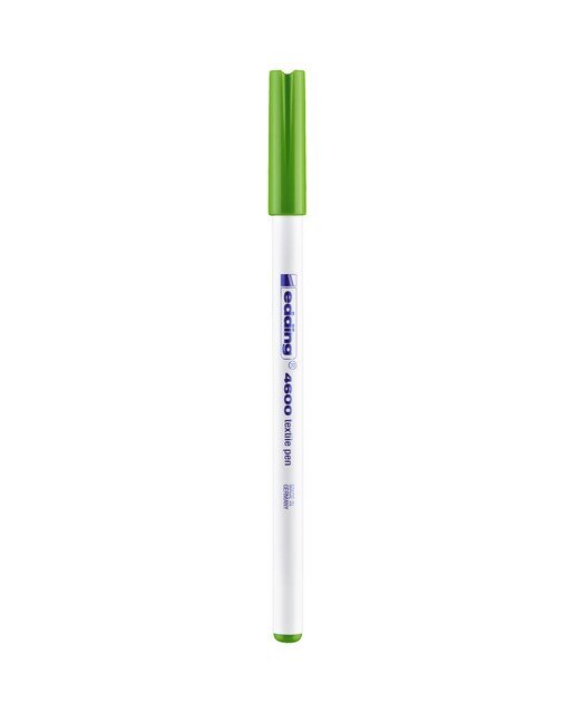 Rotulador para textil con punta redonda Edding Verde claro-1