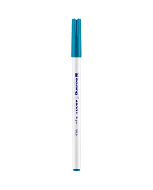 Rotulador para textil con punta redonda Edding Azul-1