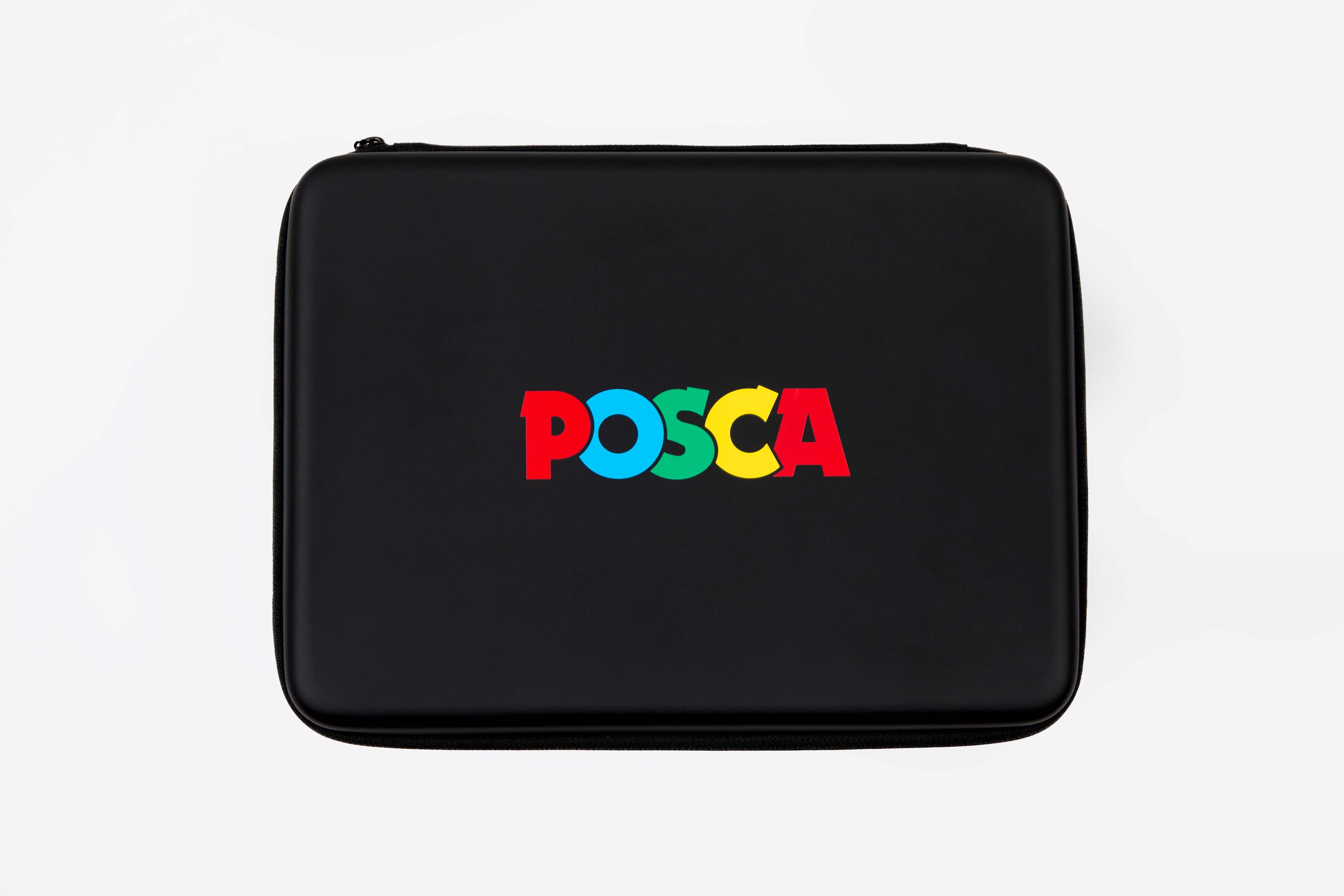 Maleta premium 40 unidades de marcadores de pintura base al agua, 4 trazos diferentes PC1M, PC3M, PC5M, PC8K Posca Multicolor-3