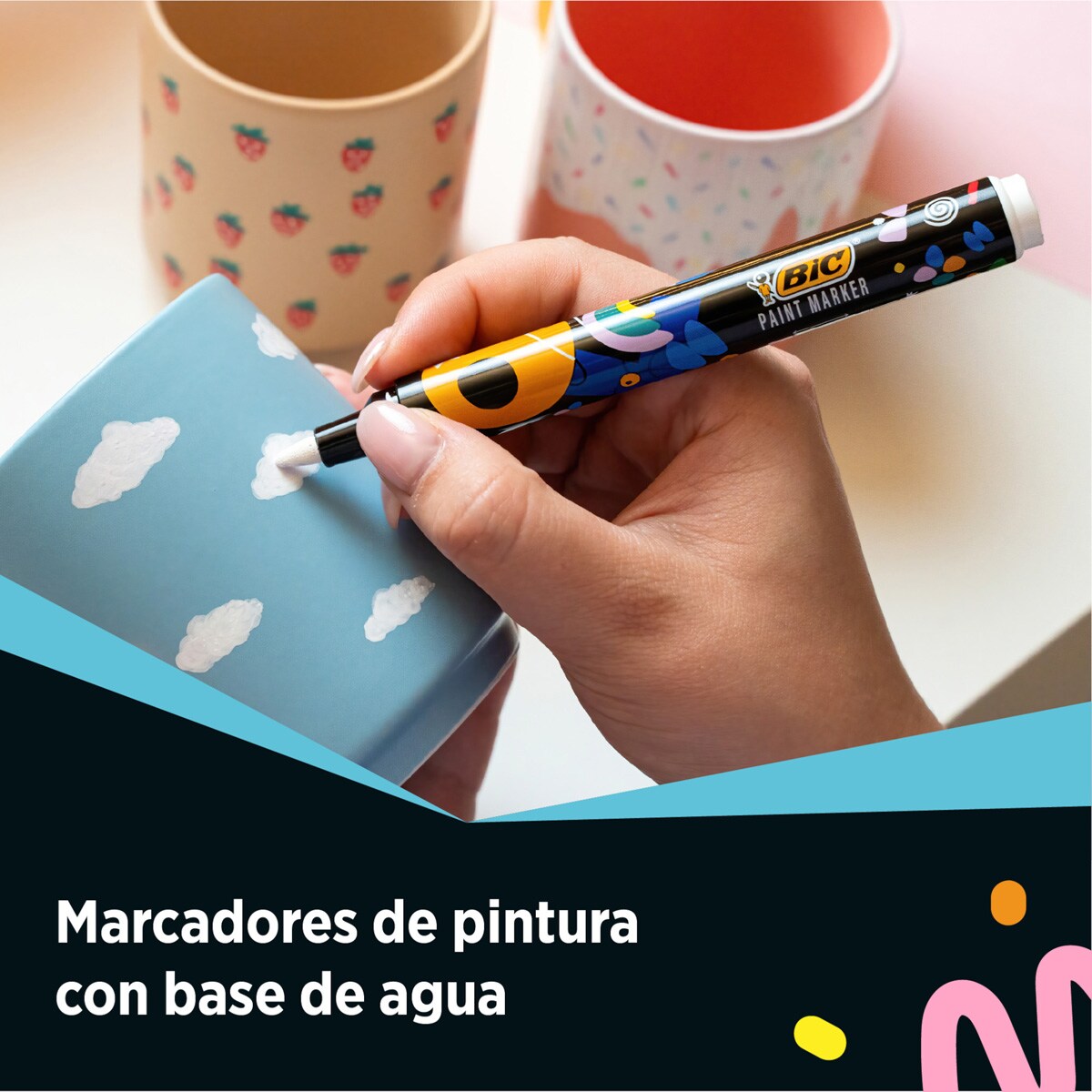 Rotuladores POSCA PC3M Blancos - Punta Cónica Fina, Pintura A Base De Agua, Para Papel, Tela, Vidrio, Madera Y Más