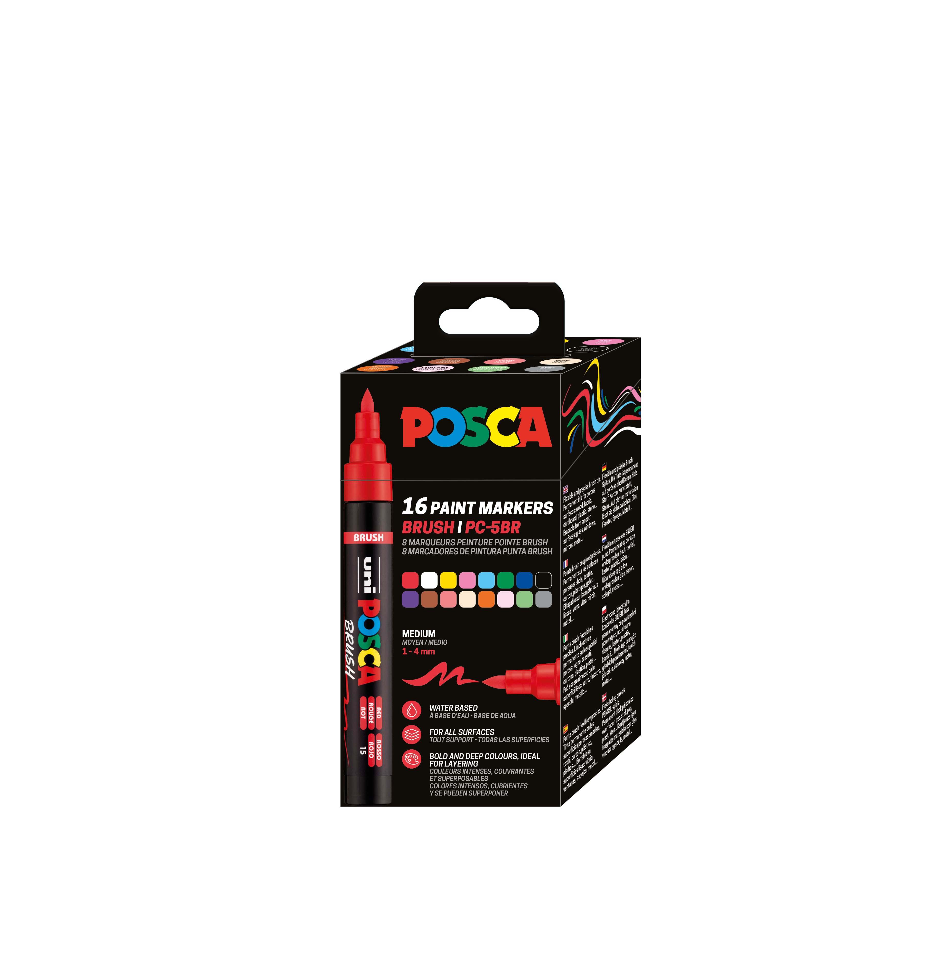 Imagen 0 de Caja Posca PC-5BR/16C - Gama completa