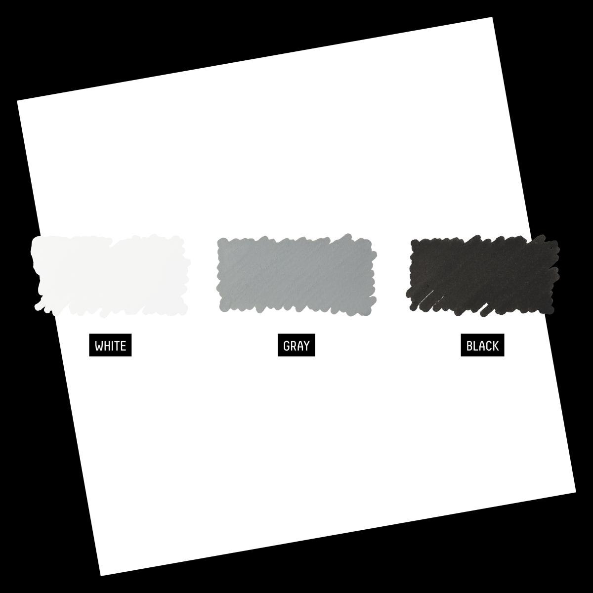 Imagen 5 de Set 3 rotuladores acrílicos Liquitex 2mm monocromo