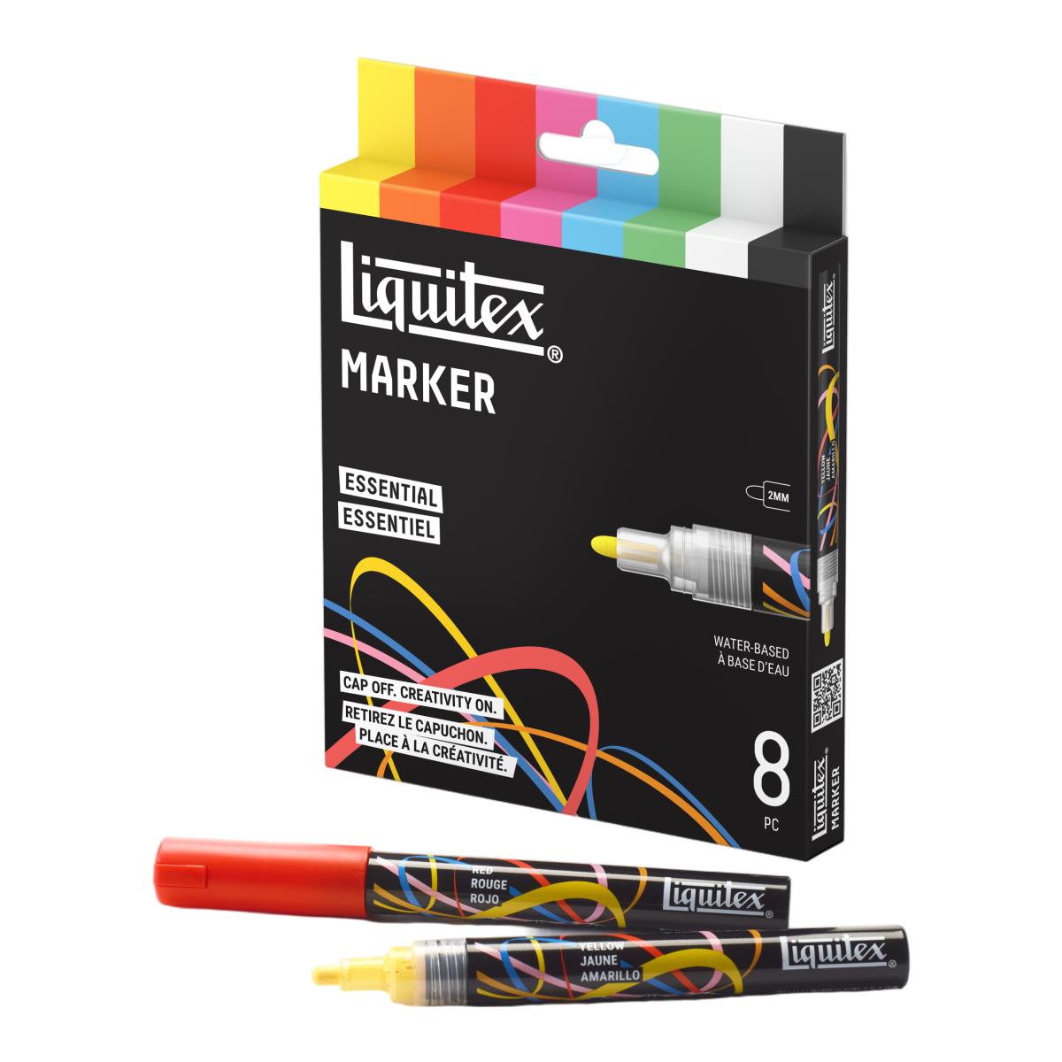 Conjunto de 8 Marcadores Acrílicos Liquitex 2mm - Esenciais 2