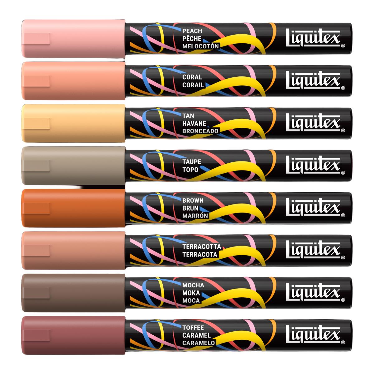Conjunto de 8 Marcadores Acrílicos Liquitex 2mm - Retrato 4