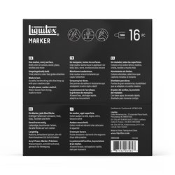 Set 16 rotuladores acrílicos Liquitex 2mm básico 5