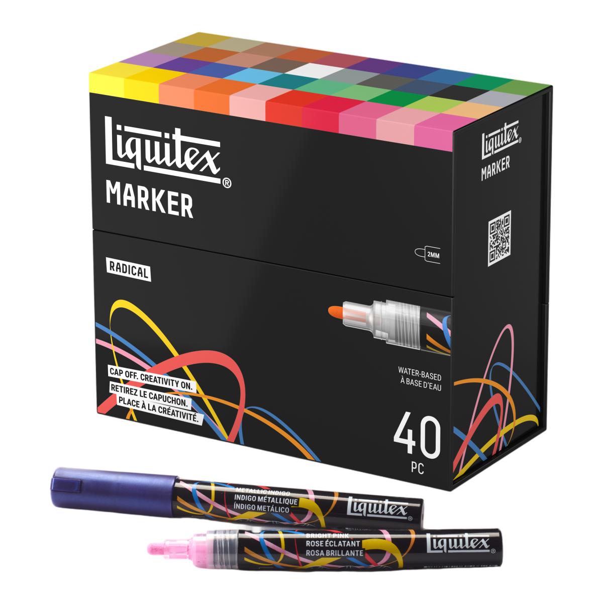 Conjunto 40 Marcadores Acrílicos Liquitex 2mm - Rádical 2