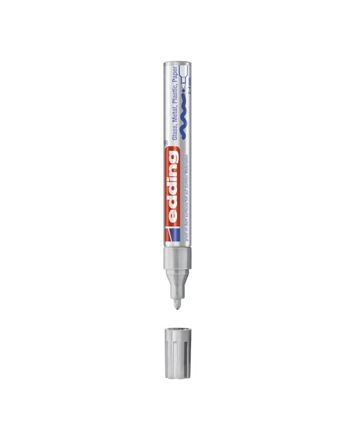 Imagem 0 de Blister de 1 Marcador de Tinta Opaca Edding 750 Prateado