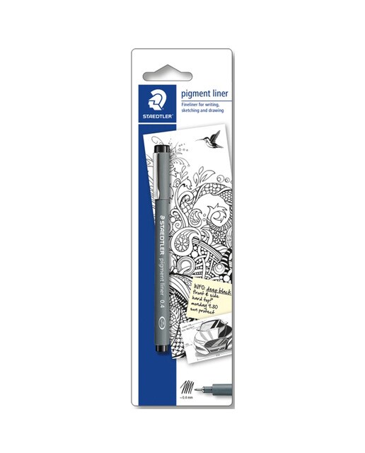 Imagen 0 de Blíster Rotulador Calibrado Staedtler 0,4 mm. negro