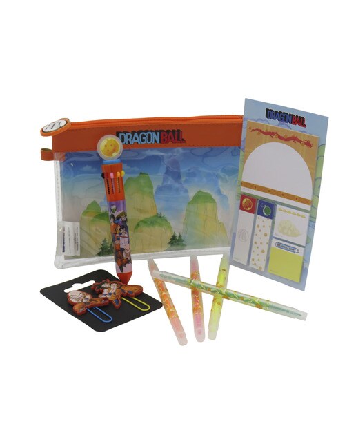 Conjunto de Acessórios Jumbo com Material de Papelaria Dragon Ball - Azul/Multicolor 1