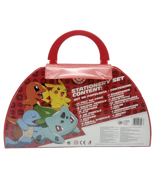 Set de actividades de 46 piezas Pokemon CyP Brands rojo multicolor Rojo-3