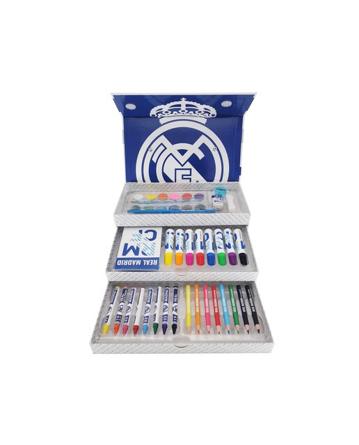Mala de Desenho 52 Peças Real Madrid - Branco/Multicolor 5
