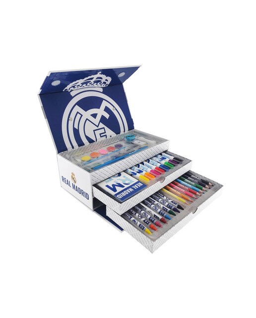 Mala de Desenho 52 Peças Real Madrid - Branco/Multicolor 6