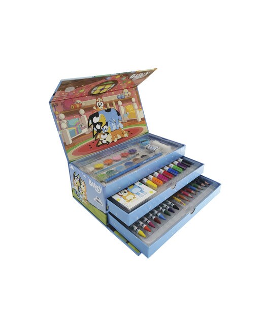 Mala de Desenho de 52 Peças Bluey - Azul Multicolor 4