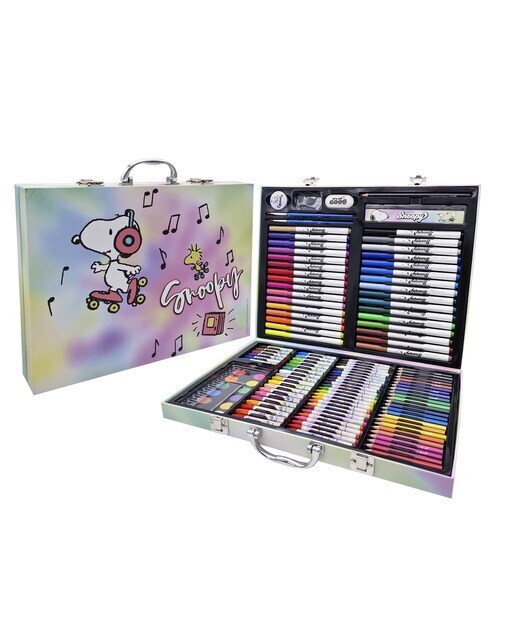 Maletin de dibujo 150 piezas Snoopy CyP Brands multicolor