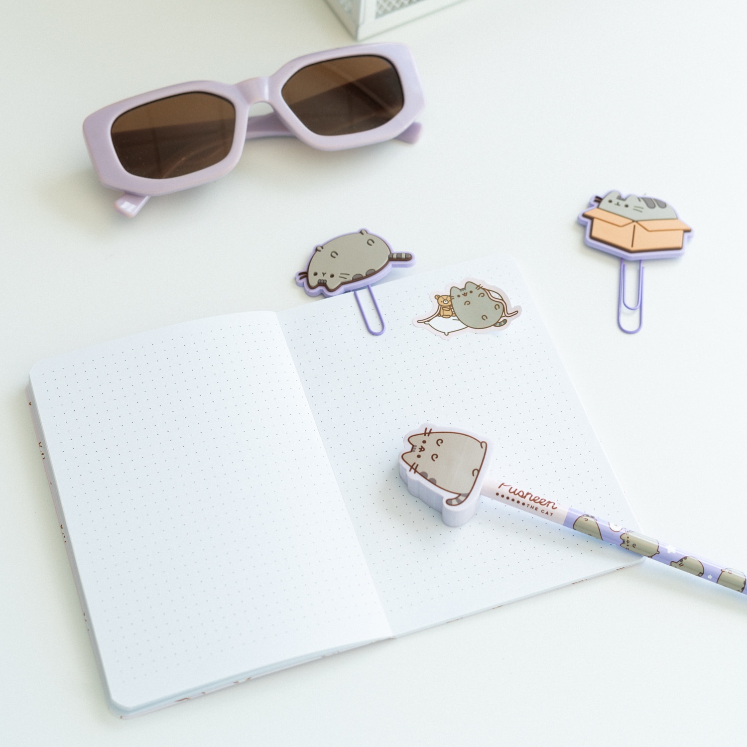 Set de papelería Pusheen Moments Erik lila Lila / Rosa-3