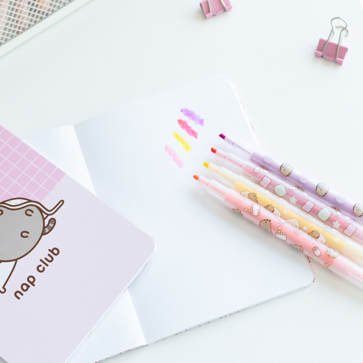 Set de papelería Pusheen Moments Erik lila Lila / Rosa-4