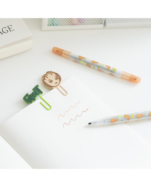 Kit de Papelaria Marvel Groot - Verde Verde / Bege-4