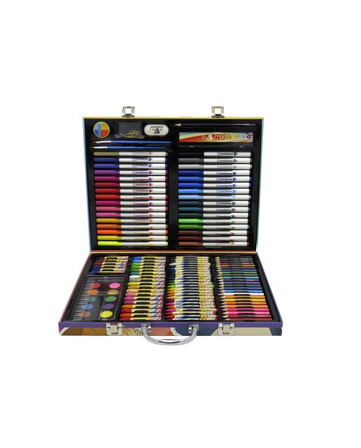 Mala de desenho 150 peças Pokémon CyP Marcas azul multicolor Azul-5