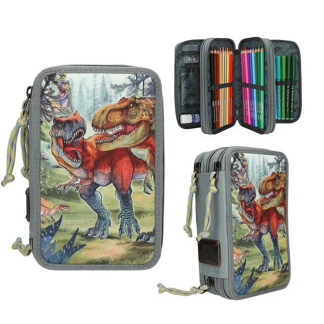 Imagen 0 de Estuche triple Dino World