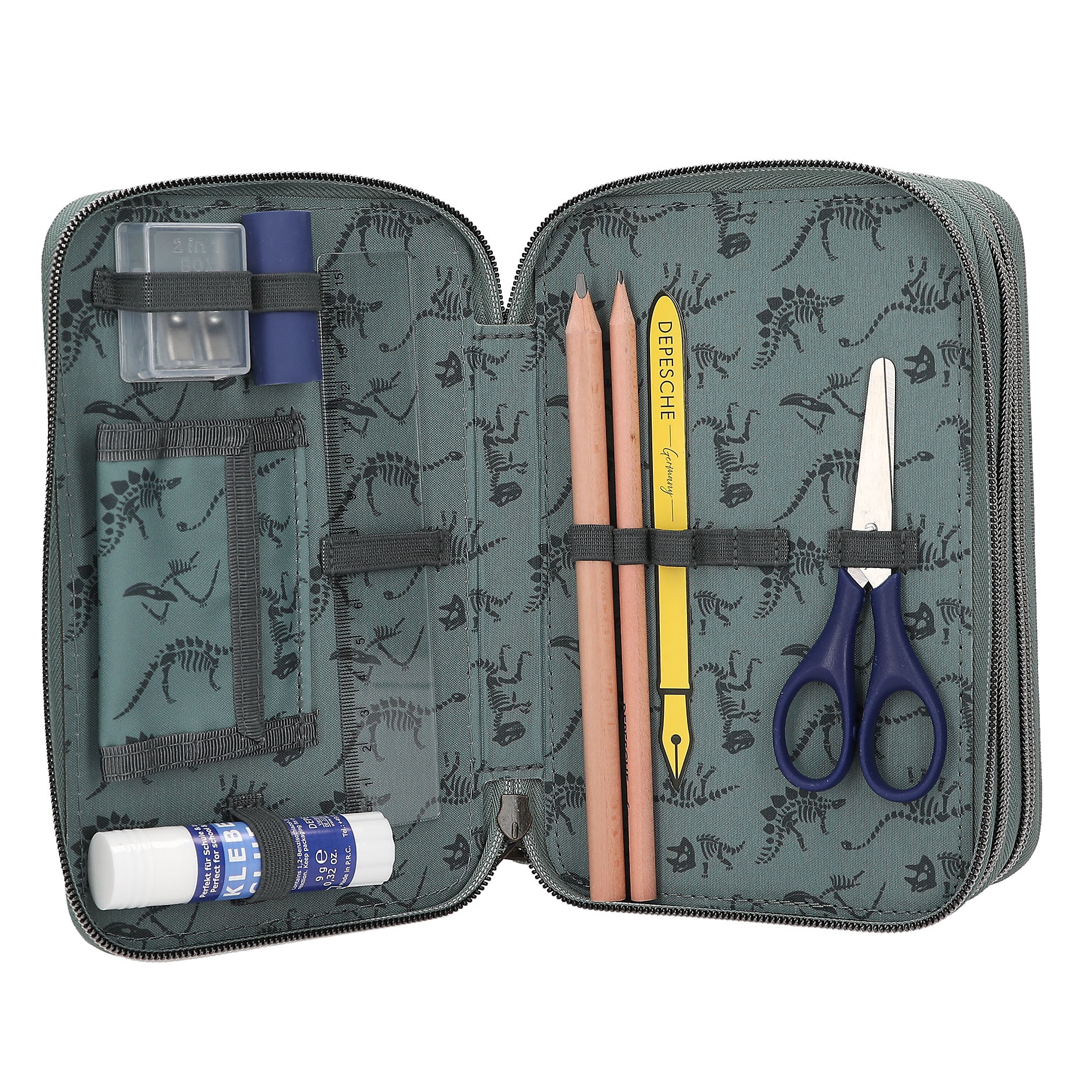 Estojo triplo Dino World 5