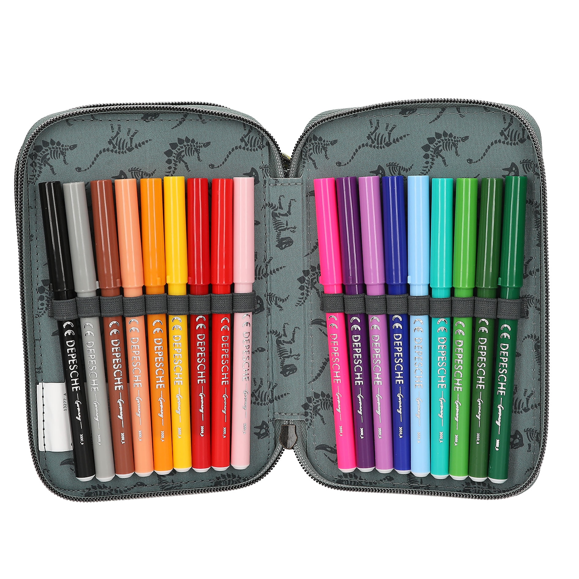 Estojo triplo Dino World 7