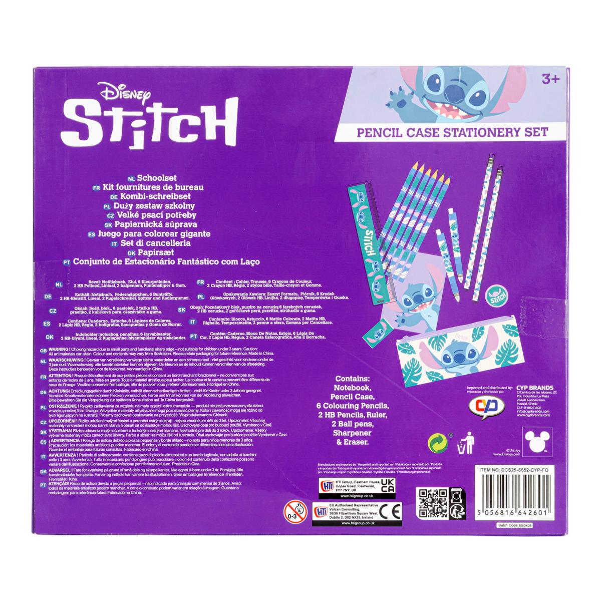 Set de papeleria 14 piezas en caja Stitch CyP Brands multicolor multicolor Multicolor-2