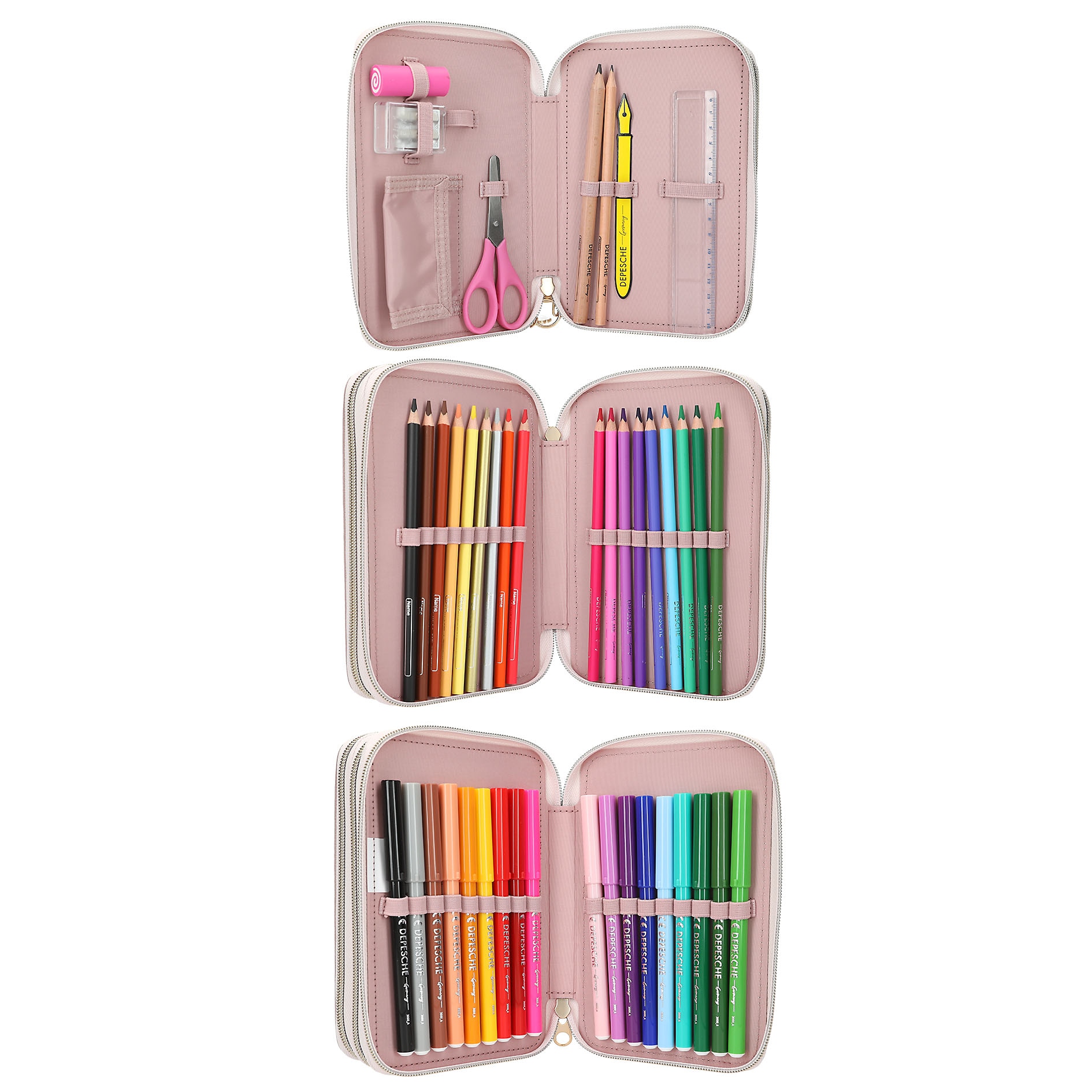 Estuche triple lleno TOPModel 7