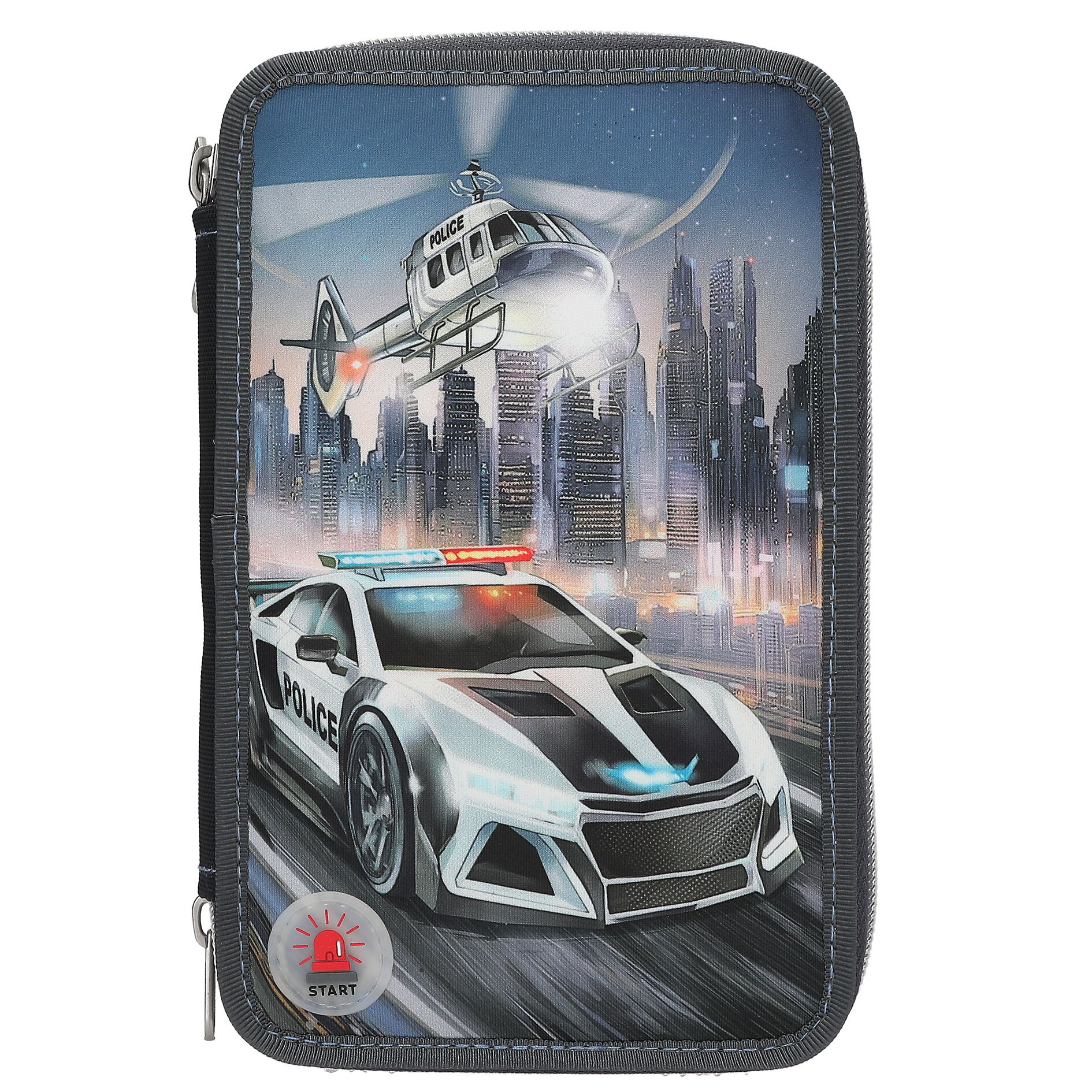 Estuche triple lleno con LED Dino World 2