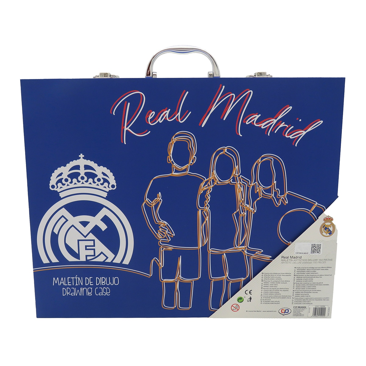 Mala de Desenho 150 Peças Real Madrid - Branco Multicolor Branco / Multicolor-3