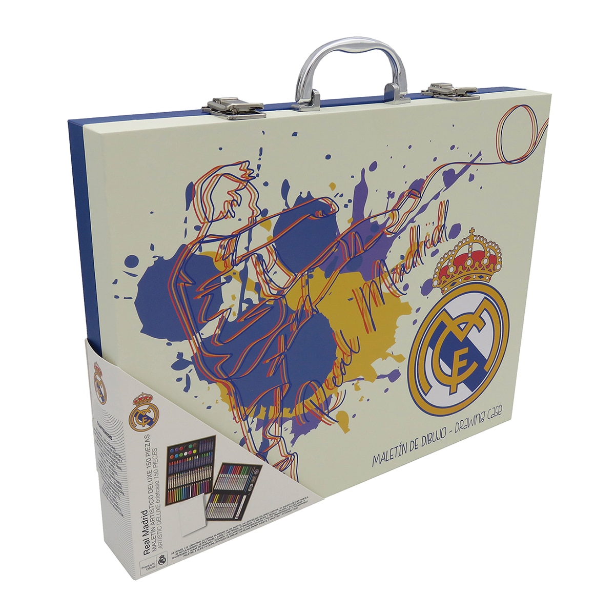 Mala de Desenho 150 Peças Real Madrid - Branco Multicolor Branco / Multicolor-4