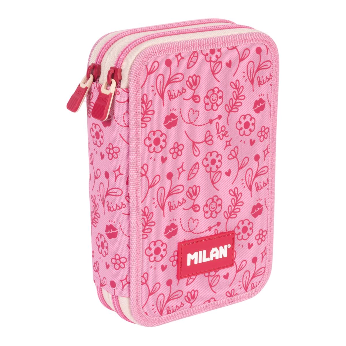 Imagem 0 de Estojo 2 Pisos com Conteudo Serie Especial Flowicorn MILAN - Rosa