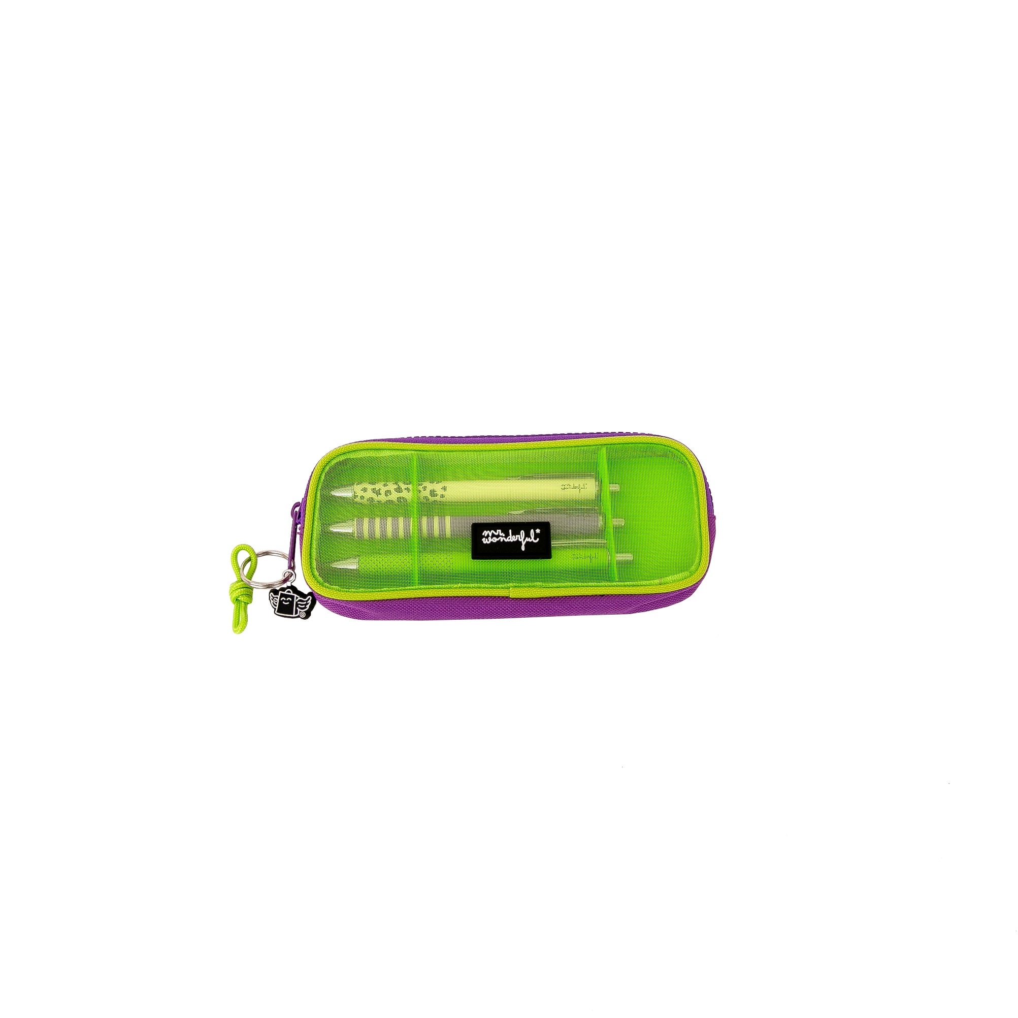 Estojo Mr Wonderful: Verde com 3 canetas 3
