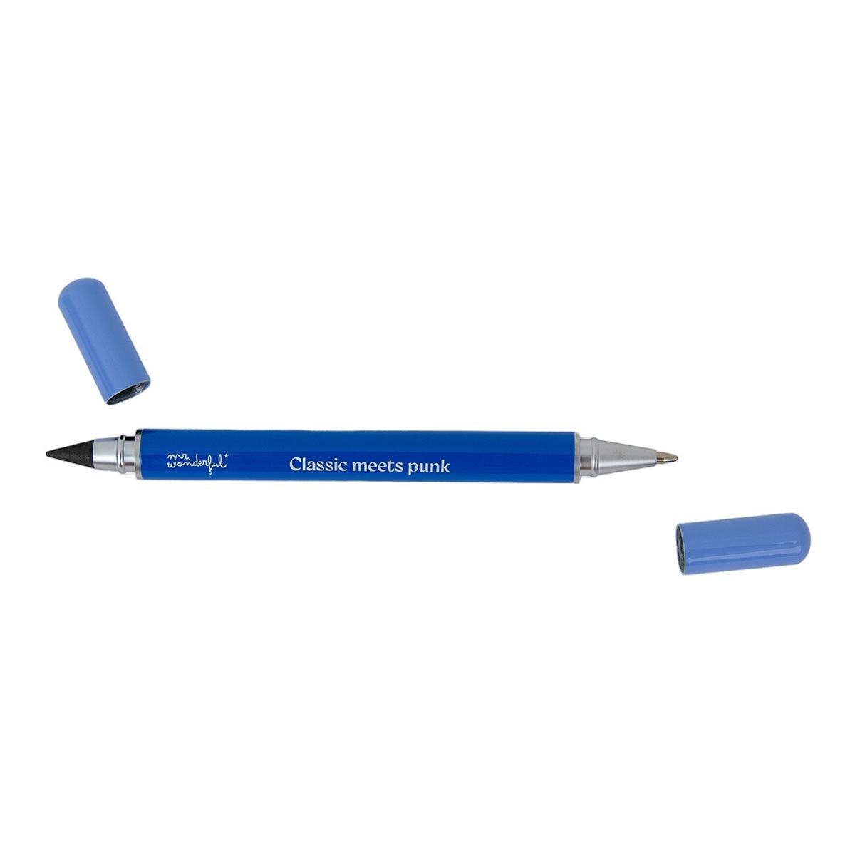 Caneta + lápis infinito 2 em 1 Mr Wonderful: Classic meets punk 1
