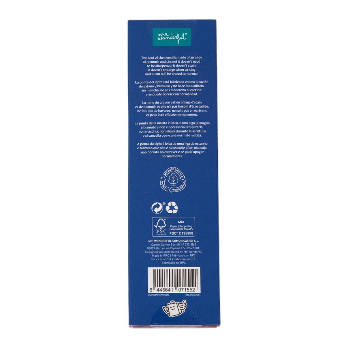 Caneta + lápis infinito 2 em 1 Mr Wonderful: Classic meets punk 5