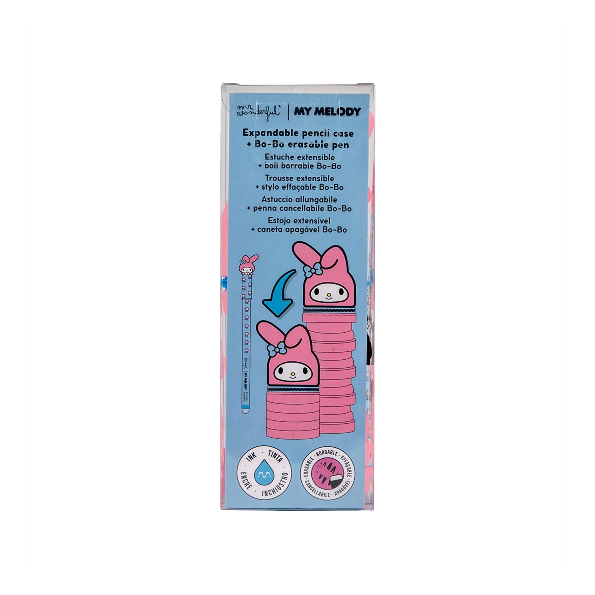 Estuche de silicona Extendible Mr.Wonderful Hello Kitty My Melody Multicolor-2
