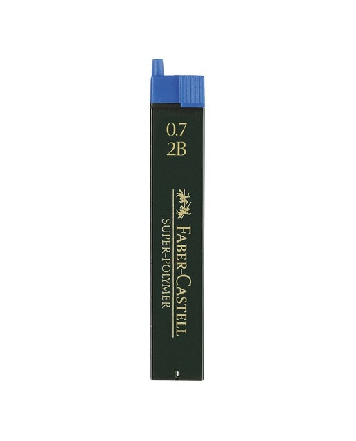 Blister de 1 Tubo de Minas SUPER-POLYMER 2B Faber-Castell 0,7 mm 1