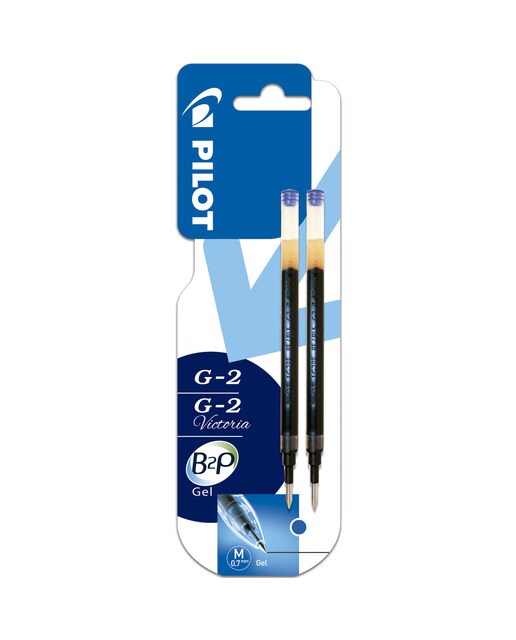 Recarga Caneta esferográfica Gel (2 Unid.) Pilot azul 1