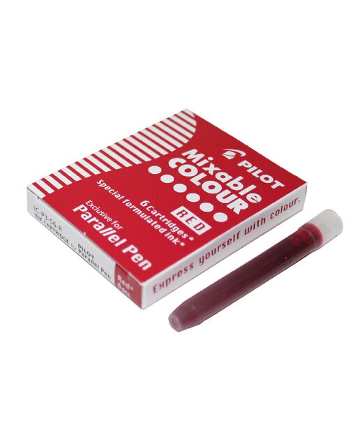 Imagem 0 de 6 Cartuchos para a Caneta de Aparo Caligráfica Parallel Pen - Preto/Vermelho