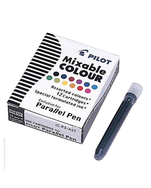 Imagem 0 de 12 Cartuchos para a Caneta de Aparo Caligráfica Parallel Pen 12 - Preto/Multicolor