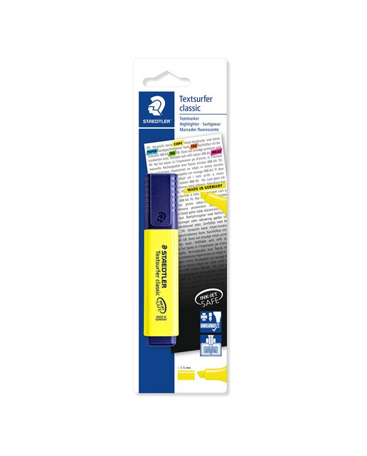 Marcadores Fluorescentes Textsurfer Classic 364 Amarelos 1