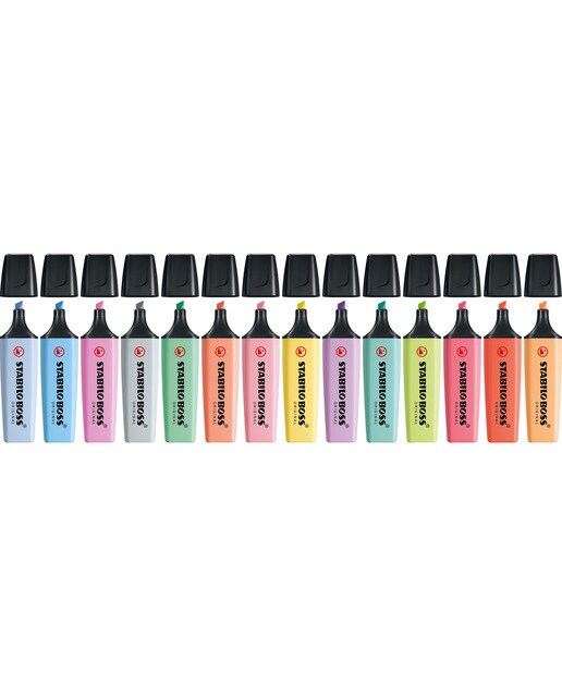Estojo de 6 Canetas de Feltro BOSS ORIGINAL Pastel - Multicolor Multicolor-2