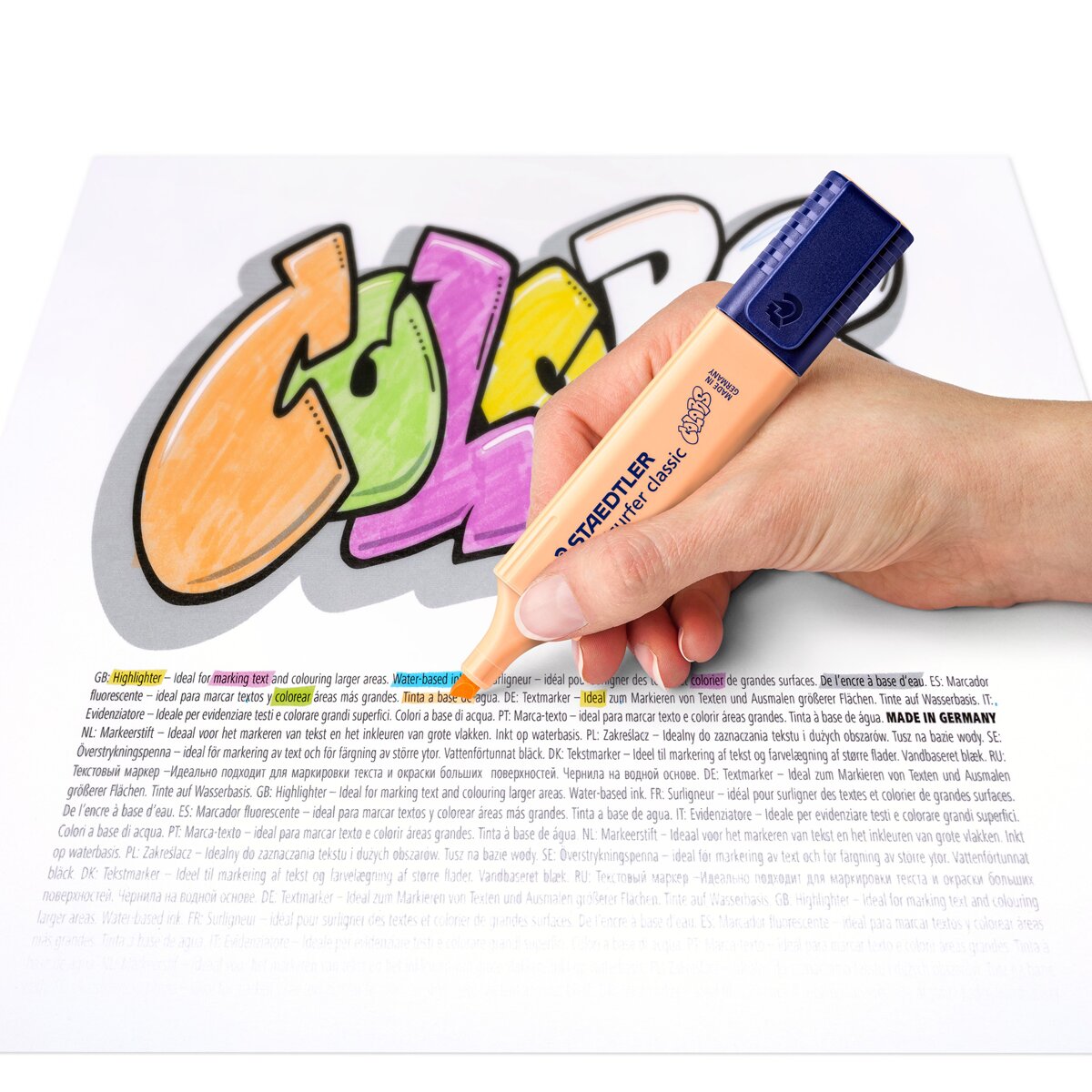 Marcador Fluorescente Textsurfer Classic Pastel 6 Unidades Staedtler 7