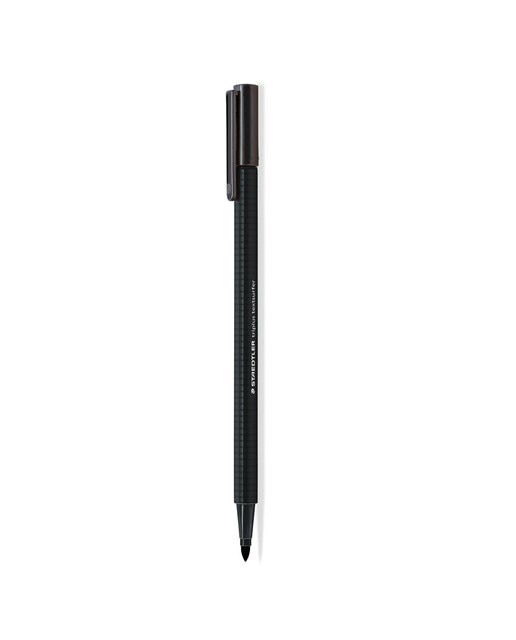 Marcador Fluorescente Staedtler Preto Preto-1