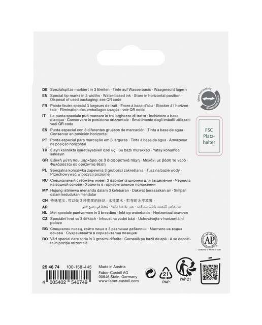 Estojo com 4 marcadores Texliner 46 metálicos Multicolor-2